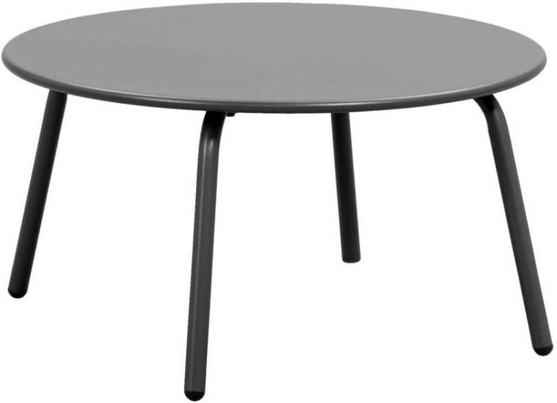 Le Sud Bijzettafel Montreal antraciet metaal Ø60 cm Leen Bakker