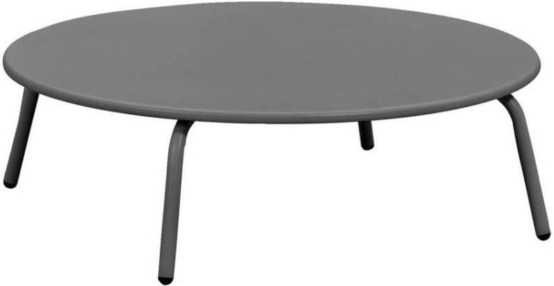 Leen Bakker Bijzettafel Montreal antraciet metaal Ø80 cm