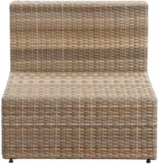 Le Sud loungestoel middenelement Dordogne taupe 84x72x66 cm Leen Bakker