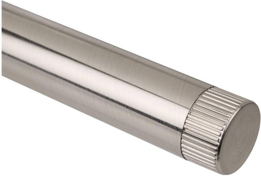 Leen Bakker Eindknop gordijnroede RVS ribbel Ø28 mm S 2 (2016366)