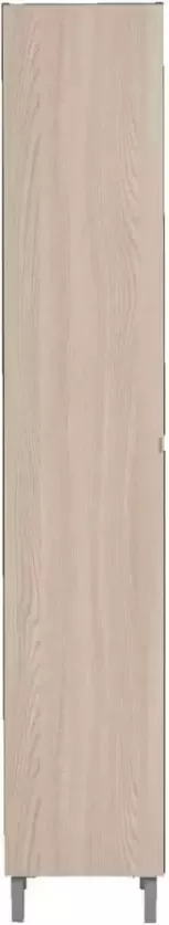 Leen Bakker Badkamerkast Milaan 1-deurs grijs licht eiken 182x32x33 cm - Foto 1