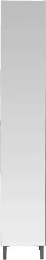 Leen Bakker Badkamerkast Milaan grijs met spiegel 182x32x33 cm
