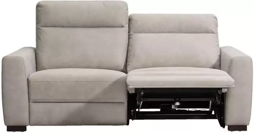 Leen Bakker Bank James verstelbaar 3-zits zilvergrijs