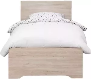 Mondwater Malen Premedicatie Leen Bakker Bed Kansas eikenkleur 160x200 cm - Meubels.com