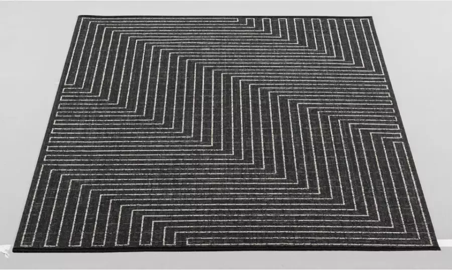 Leen Bakker Vloerkleed Otis zwart 160x230 cm