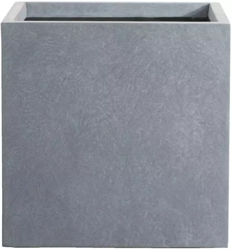 Leen Bakker Bloempot Vierkant cementkleur 50x50x50 cm