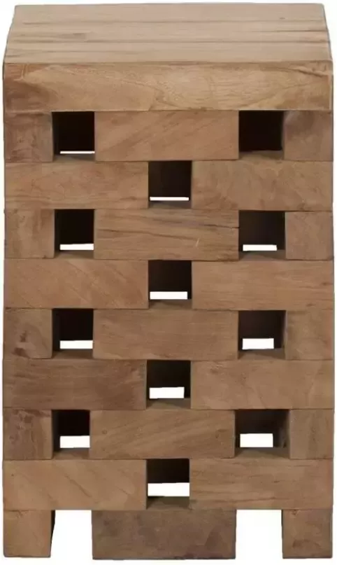 Leen Bakker Blok decoratief Bjorn naturel 45x30x30 cm