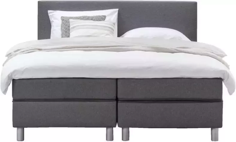Cocoblub Boxspring 180x200 cm Donkergrijs Compleet 6-delig Slaapcomfort - Foto 2