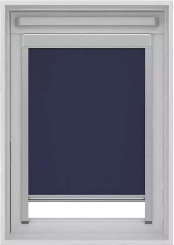 Leen Bakker Dakraamrolgordijn verduisterend donkerblauw PK10 94x160 cm