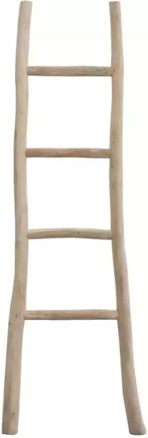 Leen Bakker Decoratieve ladder Roel teakkleur 160x55x5 cm