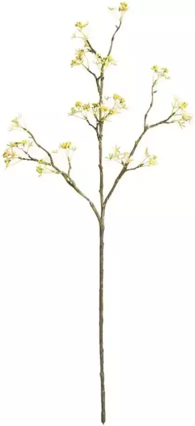 Leen Bakker Decoratieve tak Misty Flower geel 70 cm - Foto 1