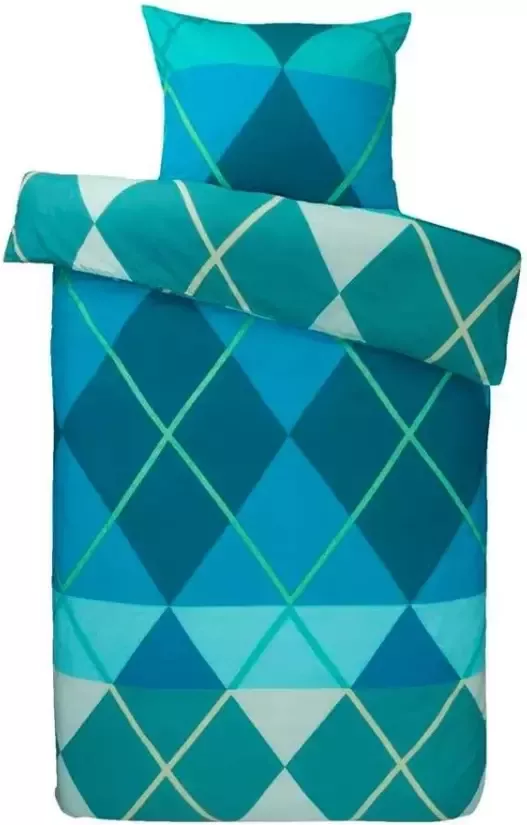 Leen Bakker Dekbedovertrek Elias blauw 240x200 220