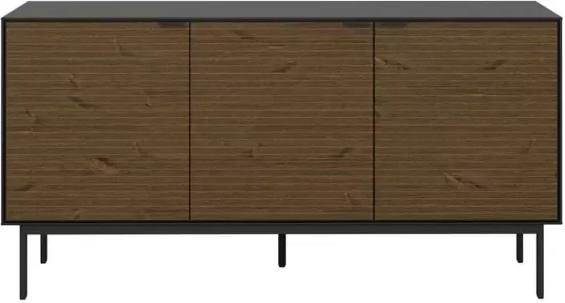 Leen Bakker Dressoir Aron bruin zwart 76x150x41 cm - Foto 3