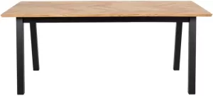 Leen Bakker Eetkamertafel Kamena eikenkleur 75x180x95 cm