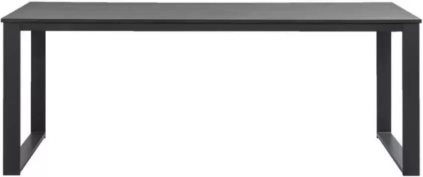 Leen Bakker Eetkamertafel Tycho- zwart eikenkleur 77 5x159x90 cm