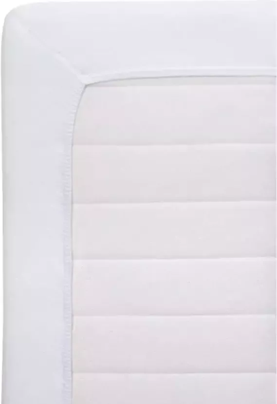 Leen Bakker Hoeslaken Jersey wit 180x200 cm