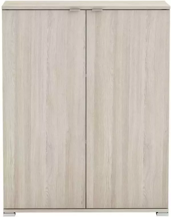 Leen Bakker Kast Perfect 2-deurs eikenkleur 101x80x35 cm