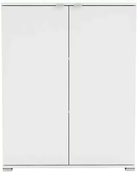 Leen Bakker Kast Perfect 2-deurs wit 101x80x35 cm - Foto 1