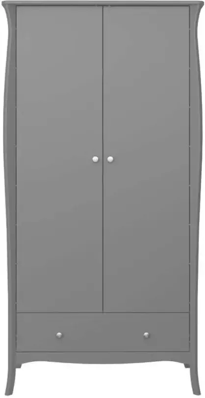 Leen Bakker Kledingkast Baroque 2-deurs grijs 192x99x50 cm