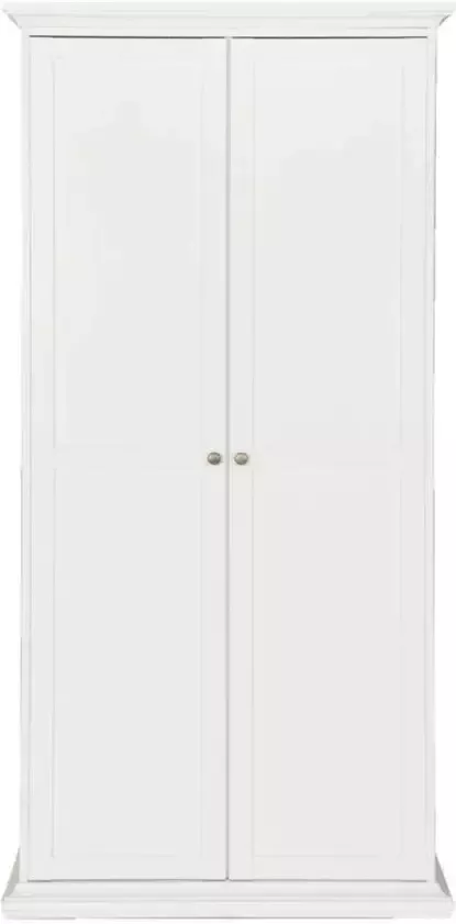 Leen Bakker Kledingkast Fleur 2-deurs wit 201x96x61 cm