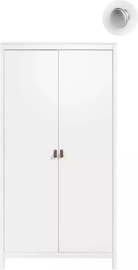 Leen Bakker Kledingkast Madeira 2-deurs wit 199x102x58 cm