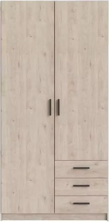 Leen Bakker Kledingkast Sprint 2-deurs eikenkleur 200x98 5x50 cm - Foto 1