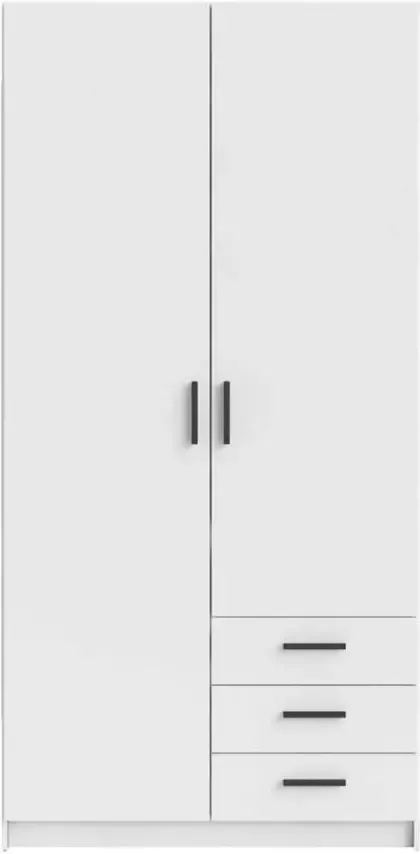 Leen Bakker Kledingkast Sprint 2-deurs wit 200x98 5x50 cm - Foto 1