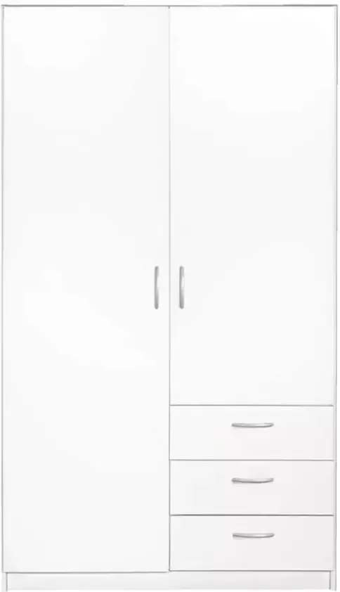 Leen Bakker Kledingkast Varia 2-deurs wit 175x97x50 cm