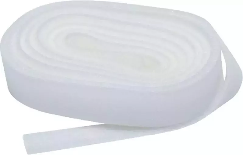 Leen Bakker Klittenband velours 20 mm 280 cm wit