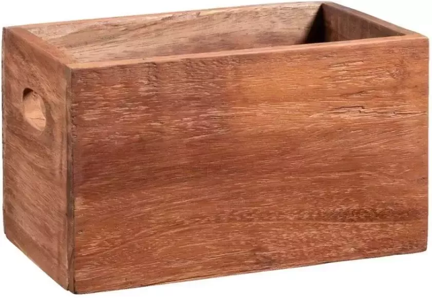 Leen Bakker Krat Ronald S hout 16x28x16 cm