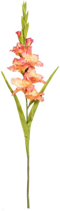 Leen Bakker Kunstbloem Gladiolus Spray Peach 93 cm - Foto 1