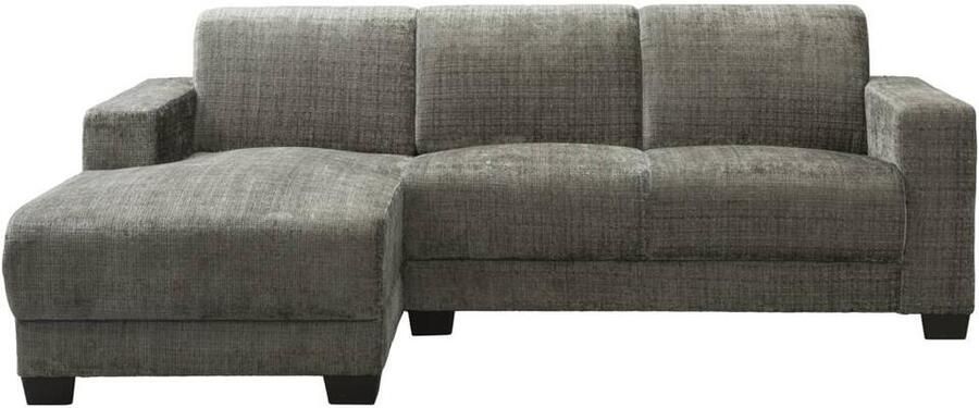 Leen Bakker Bank Aberdeen met chaise longue links Cremona grijs
