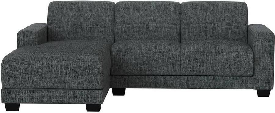 Leen Bakker Bank Aberdeen met chaise longue links Kansas grijs