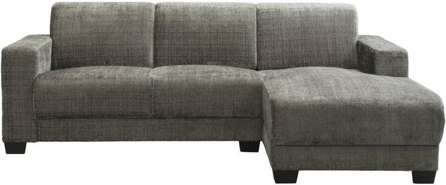 Leen Bakker Bank Aberdeen met chaise longue rechts Cremona grijs