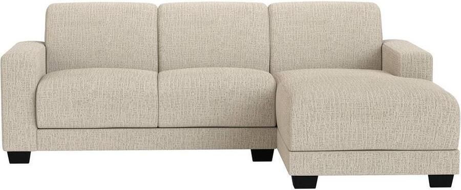 Leen Bakker Bank Aberdeen met chaise longue rechts Kansas crème