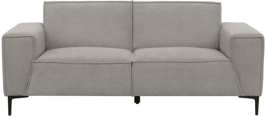 Leen Bakker Bank Romy 2-zits stof Curio grijs