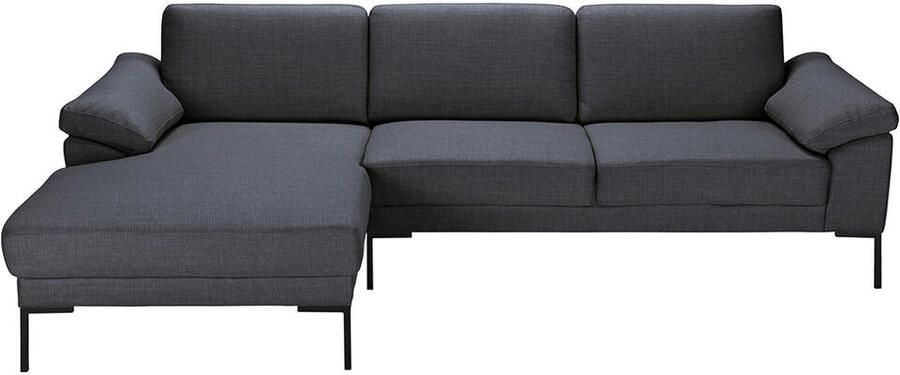 Leen Bakker Bank Tom met chaise longue links Basel antraciet