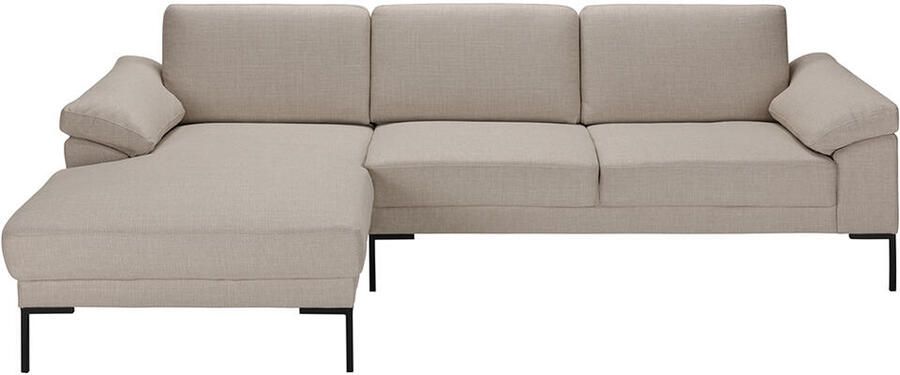 Leen Bakker Bank Tom met chaise longue links Basel beige