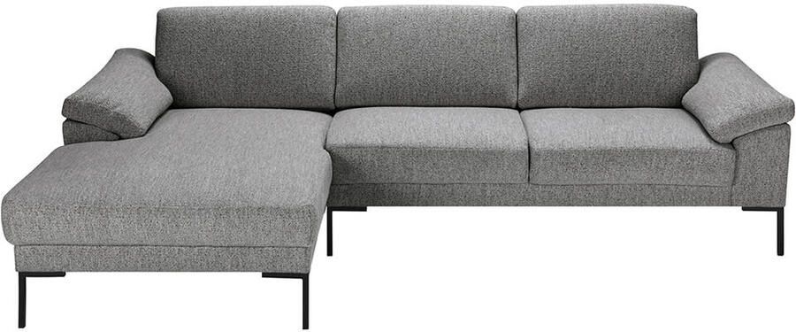 Leen Bakker Bank Tom met chaise longue links Monza grijs