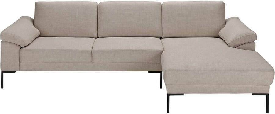Leen Bakker Bank Tom met chaise longue rechts Basel beige