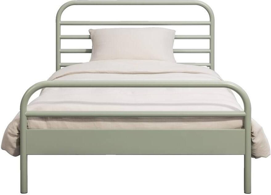 Leen Bakker Bed Jada metaal groen 90x200 cm