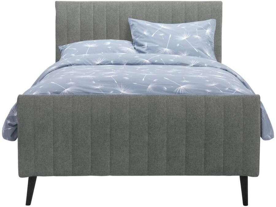 Leen Bakker Bed Lieke grijs groen 120x200 cm