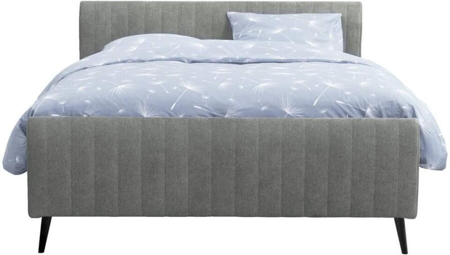 Leen Bakker Bed Lieke grijs groen 140x200 cm