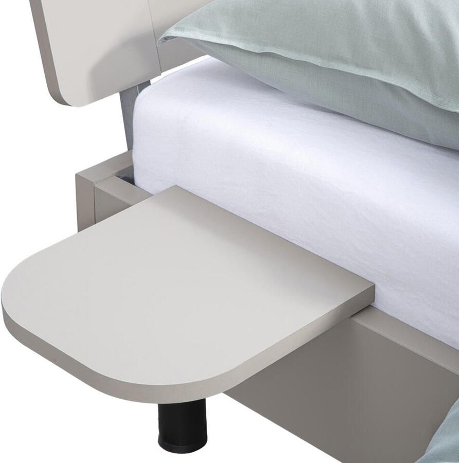 Leen Bakker Bedplankje Nova kiezelkleur 2 stuks