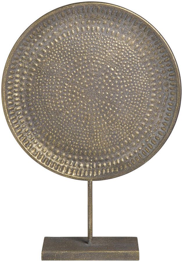 Leen Bakker Beeld Louis goudkleur metaal 54x38x11 cm