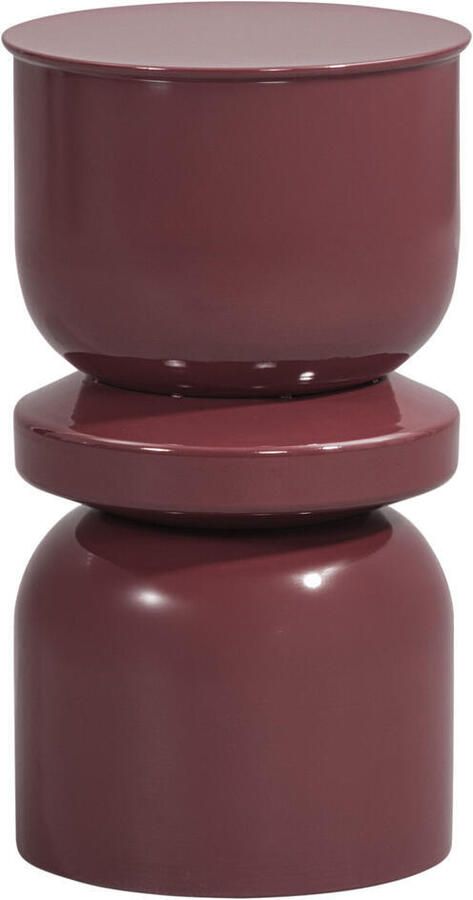 Leen Bakker Bijzettafel Barcelona paars 55xØ31 cm