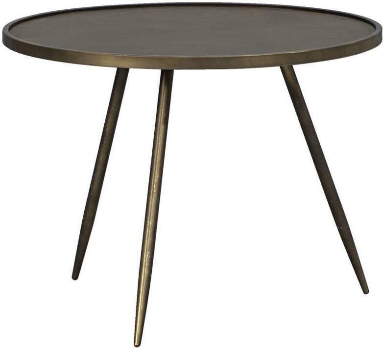 Leen Bakker Bijzettafel Gianni goudkleurig 45xØ60 cm