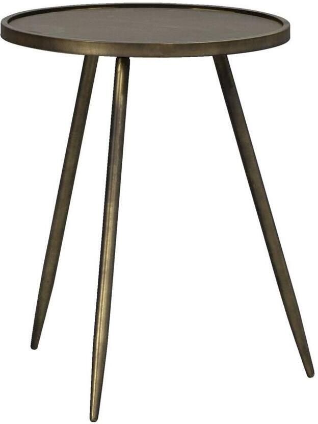 Leen Bakker Bijzettafel Gianni goudkleurig 50xØ40 cm