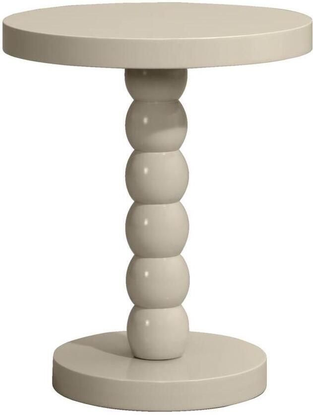 Leen Bakker Bijzettafel Iris taupe 50xØ40 cm