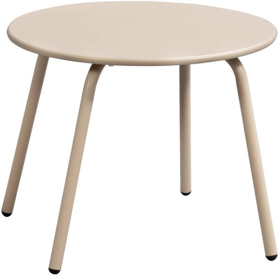 Leen Bakker Bijzettafel Montreal zand metaal 40xØ50 cm